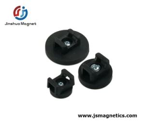 Rubber Coating Cable Mounting Magnets Cable Retainer with Pipe Mount Magnet - Ningbo Jinshuo Magnet Technology Co., Ltd. - China