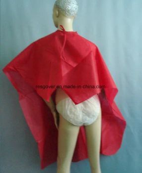 Disposable PP Hairdressing Cape Material PP Origin Hubei Trademark OEM Size 120X100cm Model NO. AC-1301 HS Code - Shanghai Best Medical Products Company Limited - China