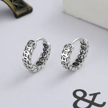 Sterling Silver Small Hoop Tiny Cartilage Cubic Zirconia Cuff Huggie Earrings - Good Seller Co., Ltd. - China