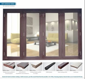 Rectangular Multicolor Wpc Window Frame Brand OWN Color MULTI Style Rectangular Grade Of Material WPC Country of Origin Made in - Sri Nidhi Plywoods - India