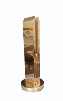 Stairs SS Glass Railing Spigot, For Home And Hotel, 10 mm Material SS Design Plain Thickness 10 mm Position Stairs Finish Powder - Trident Metal Solution - India