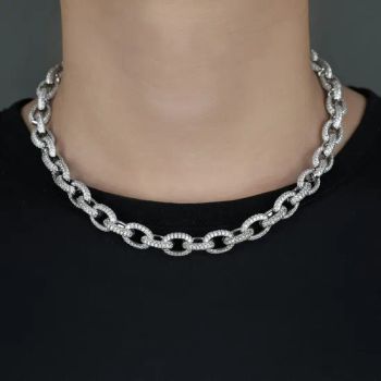 Sparkling Full CZ Paved Link Chain Bracelet Trendy Party Jewelry for Ladies - Dongguan Tianyi Jewelry Co. Ltd - China