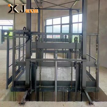 Hydraulic Industrial Lift Construction Guide Rail Elevator Cargo Goods Lift - Jinan Juxin Machinery Co., Ltd. - China