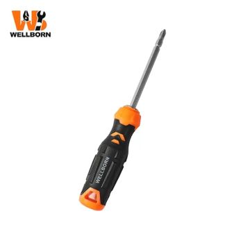 Anti-Slip Design E-002 Tire-Pattern Handle Detachable Dual-Purpose Screwdriver for Kitchen Equipment Maintenance - Wellborn Tools - China