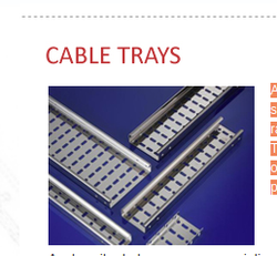 Cable Trays Cover Option Available On Demand Material Stainless Steel, Crc, Hrc Sheet, Aluminum, Frp Corrosion Protection Painted Or Hot Dip Galvanized - Teckno - India