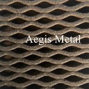Raney Nickel Expanded Metal Mesh 3X6mm Catalyst for Battery Origin China Color Silver Trademark Aegis Hole Shape Diamond - Hebei Aegis Metal Materials Co., Ltd. - China