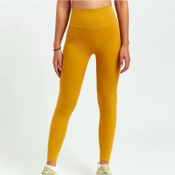 Womans Gym Wear Sports Track Pants 2021 Seamless Ribbed Soft Yoga Nylon Workout Leggings - Yangzhou Smile Imp & Exp Co., Ltd. - China