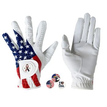 China Factory PU Leather Magnetic Golf Gloves with Custom Golf Ball Marker for Hand - Xiamen Mlg Sports Equipment Co., Ltd. - China