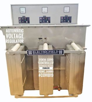 150 KVA Oil Cooled Servo Stabilizers Frequency 50Hz Capacity 500 kVA Phase Three Phase Load capacity 75 KVA Cooling Type Oil - Magnificant Engineers - India