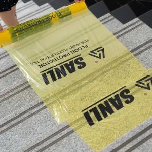 Adhesive Protection Film and Marble Floor Protect Hardwood Floor Films Plastic Clear Protection Rolls for Floor - Wuxi Sanli Protective Film Co., Ltd. - China