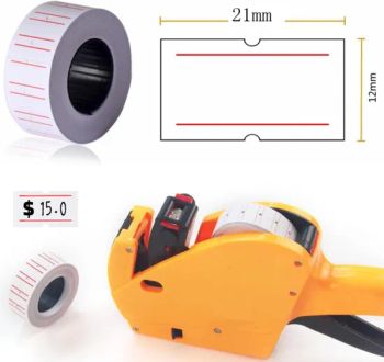 Price Gun Labels Price Stickers 8 Digits Price Tag for Retail Store Shop Grocery Marking Price Green Yellow Orange White  - Qingdao Chenghaoda Science and Technology Co., Ltd. - China