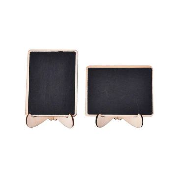 High Quality Mini Table Top Chalk Board in Black with Easels Folded No Structure Place Model NO. A041804 Trademark - Ningbo Brt Imp. &Exp. Co., Ltd. - China