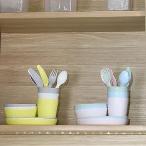 Plastic Christmas Baby Kids Dinning Plates Bowls Cups Dishes Set Tableware Dinnerware Sets for Dinner - Anhui Bochen Eco Co. - China
