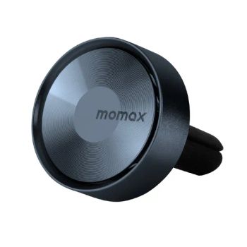 Momax 1-Car Relaxaire Car Air Vent Freshener, Aluminum Alloy Aromatherapy Diffuser with 4 Fragrance Pads - Dark Grey - Colpoint Technology Limited - China