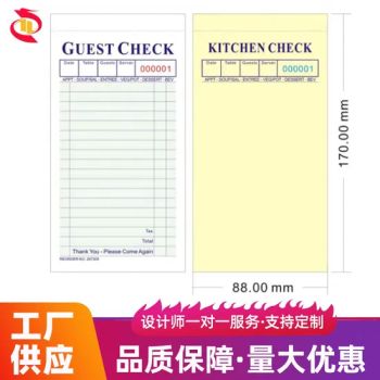 Durable Green and Pink Restaurant Check Book Notebooks - Jinlong Printing (suzhou) Co., Ltd. - China