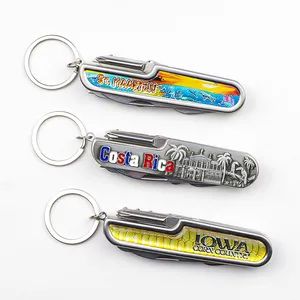 Wholesale Custom Logo Souvenir 11 in 1 Multi Tool Knife Keychain Multifunction Pocket Folding Knife Knives - Zhongshan Saiya Souvenirs & Gifts Manufacturer - China