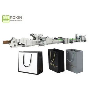 Automatic Food & Beverage Factory Sheet Feeding Recycling Standing Wrapping Kraft Paper Bag Machine Paper Flower Bag Machine - Wenzhou Rokin Machinery Co., Ltd. - China