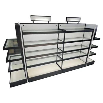 Exquisite Glass Shelf Boards, Double-Sided Cosmetic Gondola Shelf for Supermarkets - Changshu Ourunda Commercial Equipment Co., Ltd. - China