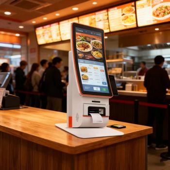 23.6 Inches Curved Surface Self-Ordering Payment Kiosk Factory Direct Sales Self Service Kiosks Self Payment Terminal - Zhongcheng Yuntouch Holdings (Shenzhen) Co., Ltd. - China