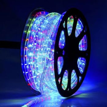 Wholesale 100m Muticolor DIY Christmas Rope LED Light String DIY Tree MOQ 20PCS Length 100m Origin China Plug 1PC/Roll HS Code - Yiwu Winful Artware Limited - China