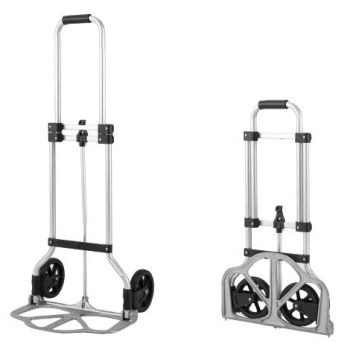 Foldable Aluminum Hand Truck (HT022M) Load 50kg Style Folding Wheel Amount 2 Model NO. HT022M HS Code 87168000 Trademark - Shanghai Robustworks Hardware Tools Co., Ltd. - China