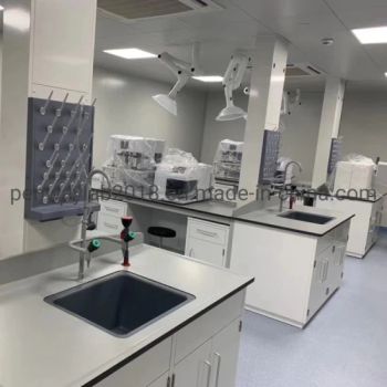 Steel Cabinet Science Lab Furniture Lab Table/ Phenolic Top (2500L*750Wmm) Black & Offwhite - Guangzhou Penway Lab Equipment Co., Ltd. - China