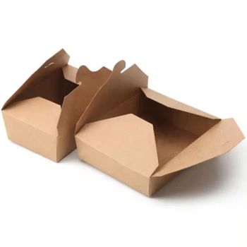 Packaging Kraft Paper Box Packing Boxes Food Paper for Food Eco Friendly Custom Disposable Food Boxes Takeaway Packaging - CHENGYU INTERNATIONAL COMMERCE & TRADE COMPANY LIMITED - China