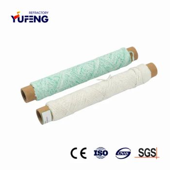 Green Color Heat Insulation Textile Materials Bio Soluble Fiber Wool Yarn - ZIBO YUFENG REFRACTORY CO., LIMITED - China