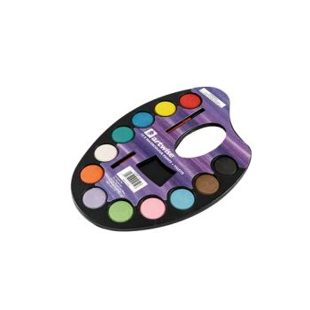 12 Colors Drawing Watercolor Paint Art Set for Kids Tray Paint Sets with Brush for Kids and Adults, Washable Paint - Ningbo Changxiang Stationery Co., Ltd - China