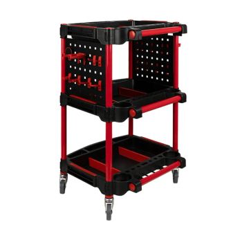 Hongxiang Heavy Duty Car Detailing Trolley with 3 Shelves - Wenzhou Hongxiang Environmental Protection Technology Co., Ltd. - China