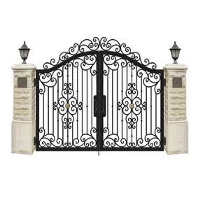 Anti Rust Wrought Iron Gate for Balcony Front Security Steel Metal Courtyard Garden Area Gates - Winga Group Co., Limited - China