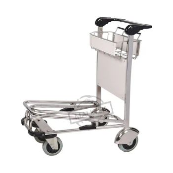 2-Tier Popular Airport Passenger Stainless Steel Airport Luggage Baggage Trolley - Suzhou Malltek Supply China Co., Ltd. - China