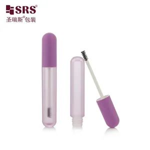 Round Shape 5ml Luxury Mascara Tube Eyelash Serum Tube Empty Mascara Tube With Brush - Shangyu Shengruisi Packaging Co., Ltd. - China