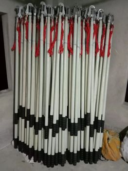 Frp Earth Discharge Rod single phase Size 2 ft Color white Material FRP Voltage 33 kva Rubber Hand Grip Yes Country of Origin Made in - SK Safety Hardware & Tools Enterprises - India