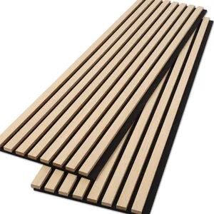 High-Quality Soundproofing Materials Pet Board Aku MDF Laminate Sheet Wooden PVC Veneer Acoustic Ceiling Interior Wall Panel for Exterior 3D Wall Decoration - Shandong E-Well Trade Co., Ltd. - China