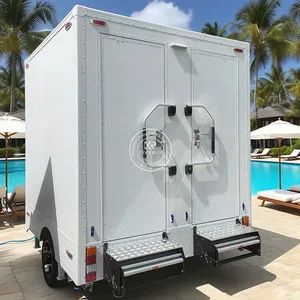 Outdoor Toilet Trailer Beach Wedding Outdoor Party Portable Toilets Mobile Trailer Mobile Trailer Toilets - Renote (Shandong) Automobile Industry Co., Ltd. - China