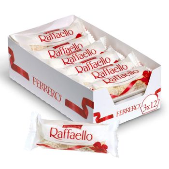 Premium Ferrero Raffaello Chocolate Coconut Almond Sweet Candy Imported Quality For Gift Use Buy Fast Delivery Premium Quality Wholesale Naturally Available For Daily Enjoyment And Special Occasions - wood traders - Poland