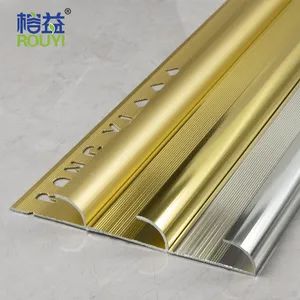 Factory Aluminium Tile Trim Profile Ceramic Wall Tile Aluminum Metal Edge Trim - Foshan Rongyi Building Materials Technology Co., Ltd. - China