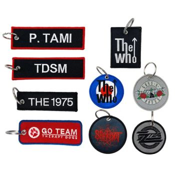 Custom Embroidered Name Tags Key Chains Patches with Your Logo - SHENZHEN UNION BROTHER TECHNOLOGY CO., LTD. - China