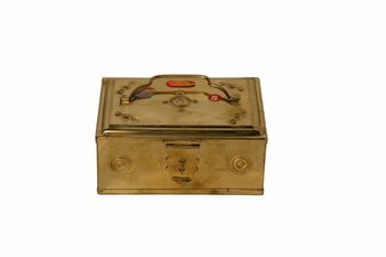 Brass Money Box Brand JYOTI Shape Rectangular Finish Type Plain Type Of Lock No lock Usage/Application - Jyoti Handicrafts And Sports - India