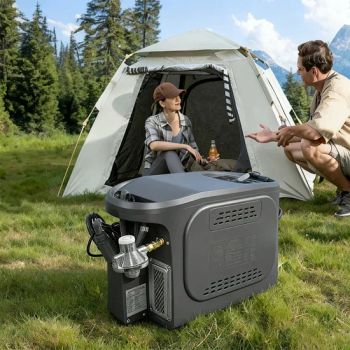 Outdoor Camping Shower Portable Gas Water Heater Built-in Battery Pump - Zhejiang Dingxin Electric Appliance Co., Ltd. - China