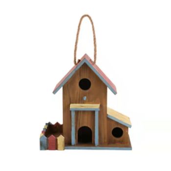 Wooden Birdhouse for Garden Outdoor Hanging Colourful Bird Houses - PIN INTERNATIONAL (NINGBO) LTD. - China