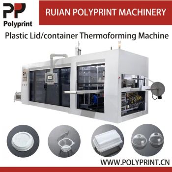 Hardware Electronic Accessories Blister Packing Machine Plastic Food Take-out Container Clamshell Box Lid Making Machine - Ruian Polyprint Machinery Co., Limited - China