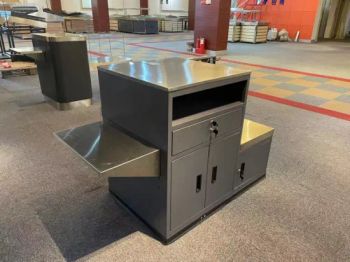 Supermarket Counter Restaurant Cash Desk Checkout Counter - Suzhou Shunhong Metallic Products Co., Ltd. - China