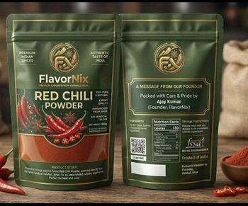 100% Certified Organic Spices (Red Chili, Turmeric, Pepper & Spices) - FlavorNix - India