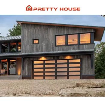 Customized Villa Modern Design Aluminum Tempered Automatic Glass Garage Doors for Homes - Liangjia Doors And Windows (Foshan) Co., Ltd. - China