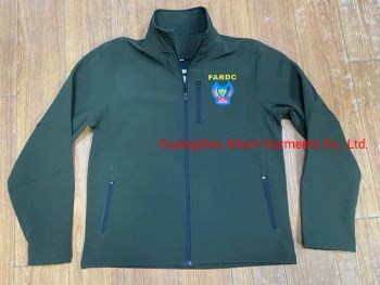 Custom Logo Mens Windproof Soft Shell Windbreaker Softshell Sports Jackets Army Green Jacket (W2303) - Guangzhou Xinxin Garments Co., Ltd. - China