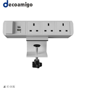 Decoamigo USB-C 20W/30W Conference Table Clamp-on Socket Electrical Plugs & Sockets with Portable Charging Port - Wenzhou Decoamigo Electric Co., Ltd. - China