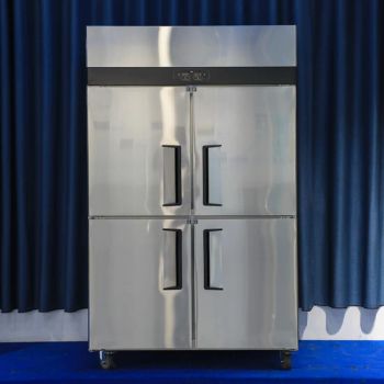 Luxury Commercial 4 Doors Vertical Stainless Steel Dual Temperature Freezer - Shandong Nuojia International Trade Co., Ltd. - China