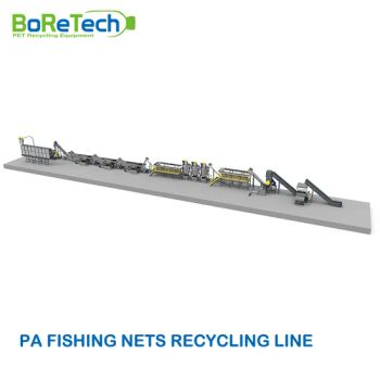Rigid and Flexible Plastics PA Fishing rope Recycling Washing Production System - Zhejiang Boretech Environmental Engineering Co., Ltd. - China